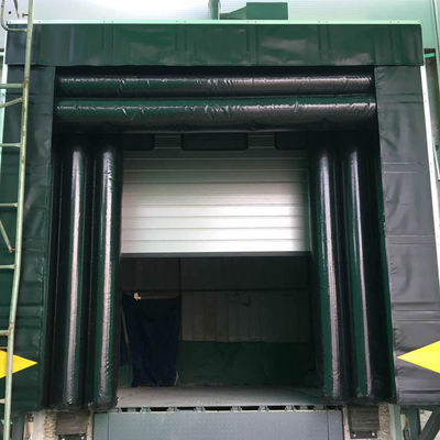 Automatische hoge isolatie terugtrekkende laaddock shelter tegen wind fabrikanten spons borstel afdichting voor dock leveler