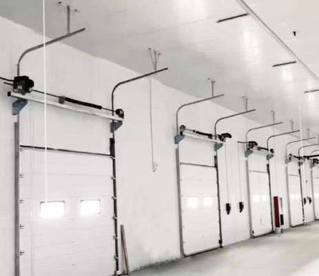 Geïsoleerde garagedeuren op maat voor industriële sandwichpanelen