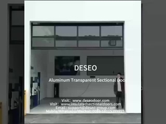 Automatische elektrische rollende buitenste aluminiumlegering Full View 3-laag aluminiumlegeringsglas sectioneel