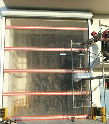 Industriële Pvc Snelle Rolling Shutter Doors Roestvrij staal Automatisering Snelle snelheid