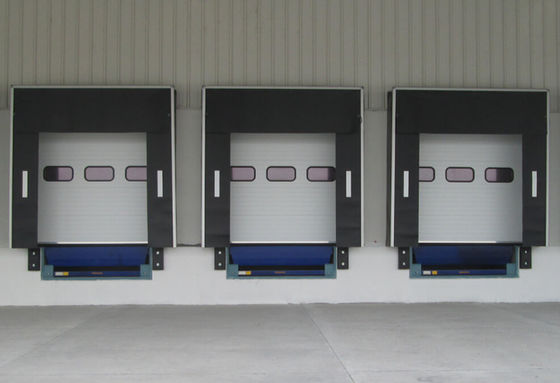 Automatische Pvc-laaddockshelters met gegalvaniseerde stalen voering voor magazijnen