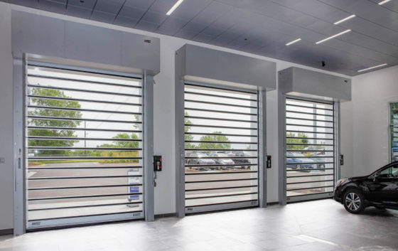 0.8m/s High Speed Spiral Door Met Veiligheids Systeem Fotoelektrische Sensor Snel Geïsoleerd