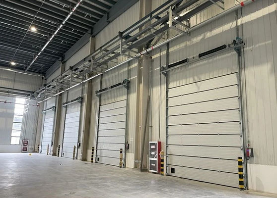 Afstandsbediening sectioneel garagedeur Isolatie Elektrisch staal Wit 50 mm-80 mm Dikte