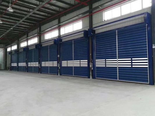 Aluminium Transparent High Speed Spiral Door Veiligheid Efficiëntie Veiligheid Efficiëntie Op maat