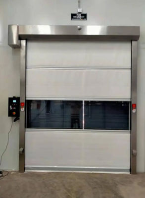 Warmte-isolatie Hoogwaardige stalen snelroldeuren Geluidsreductie Handleiding/Automatisch magazijn PVC brandwerende deur