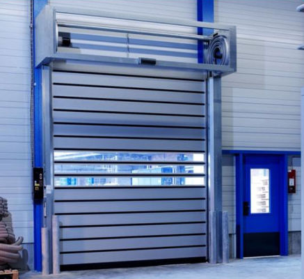 Warmte-isolatie Hoogwaardige stalen snelroldeuren Geluidsreductie Handleiding/Automatisch magazijn PVC brandwerende deur