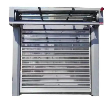 Aluminium legering High Speed Spiral Door met foto-elektrische sensor 220V/50HZ stroomvoorziening voor werkplaats met afgewerkt oppervlak