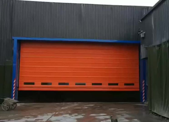 Veiligheid Eerste High Speed PVC Roll Up Rapid Shutter Door 304 roestvrij staal materiaal Rapid Zipper High Speed Roller Door