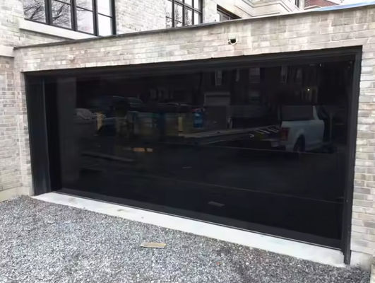 Handmatige of automatische waterdichtheid Klasse 3 Doorzichtige garagedeur Glas sectioneel garagedeur Custom