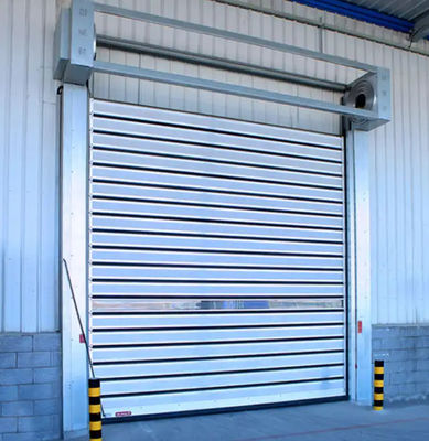 Hoge snelheid gemotoriseerde spiraaldeur met foto-elektrische sensor 0,8m/s snelheid en 220V/50HZ stroomtoevoer Industrieel automatisch
