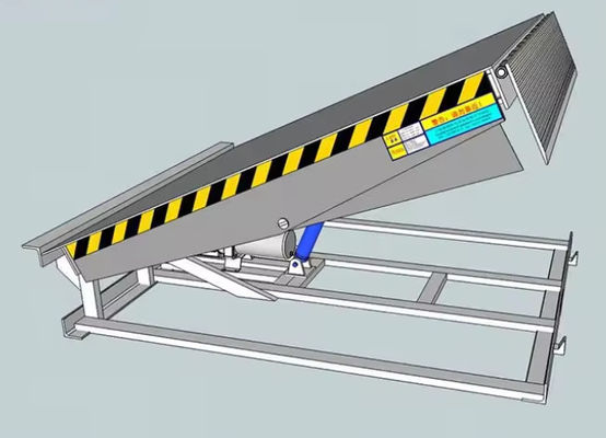 Aanpasbare lippenlengte Elektrische laaddock leveler met poeder gecoate afwerking en veiligheidscontroles