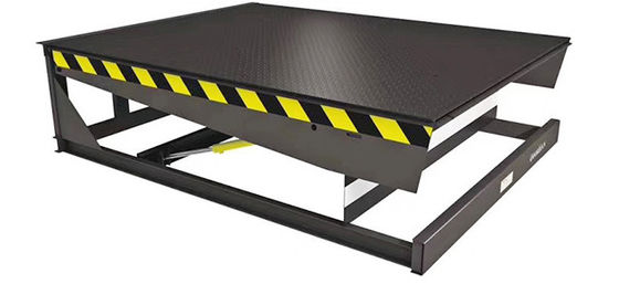 15 000 lbs elektrische lading dock leveler met veiligheidsketens / op locatie installatie groothandel goedkope dock leveler 6ton