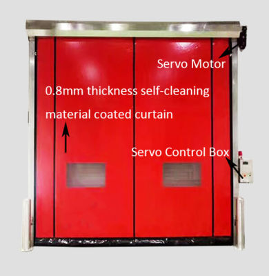 Moderne beveiliging Thermische isolatie Rapid Roller Door met geluidsreductie en weerbestand Zipper zelfreparatie deur