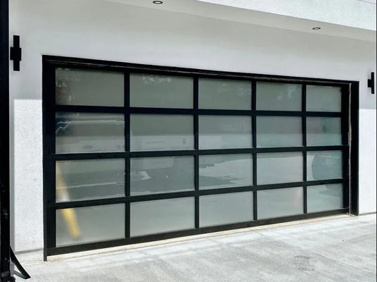 Geluidsdichte deur van aluminiumlegering met dubbelglas en poederlaag
