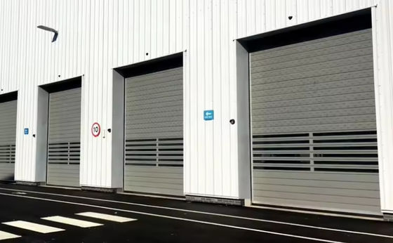 PLC-gecontroleerde snelheid Spiraaldoring met 0,8m/s Openings- en sluitingssnelheden Op maat gemaakte geavanceerde Roll Up Garage Roller Door