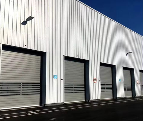 PLC-gecontroleerde snelheid Spiraaldoring met 0,8m/s Openings- en sluitingssnelheden Op maat gemaakte geavanceerde Roll Up Garage Roller Door