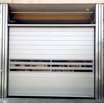 Snelheid Spiraaldeur met 0.8m/s Opening 0.75KW Motor Power Foto-elektrische sensor Veiligheidsysteem