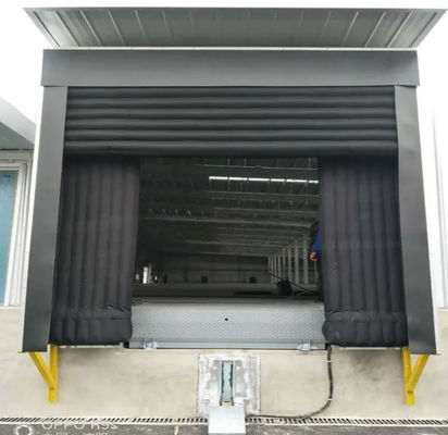 Gepersonaliseerde kleurbelasting Dock Shelters die bescherming bieden tegen de elementen Warehouse opblaasbaar PVC