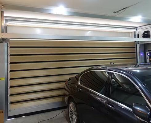 PLC-gecontroleerde snelheid Spiraal deur Aluminium legering Build 0,8m/s Openingssnelheid Metal Industrial Roll Up Door