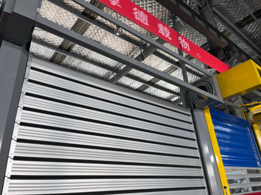 0.8m/s Aluminium legering snelheid Spiraal deur met 220V/50HZ stroomtoevoer Aluminium metaal automatische sluiter snel