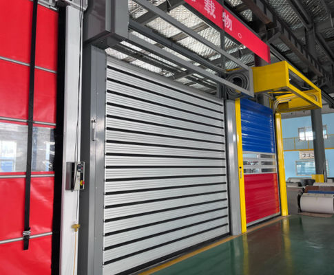 0.8m/s Aluminium legering snelheid Spiraal deur met 220V/50HZ stroomtoevoer Aluminium metaal automatische sluiter snel