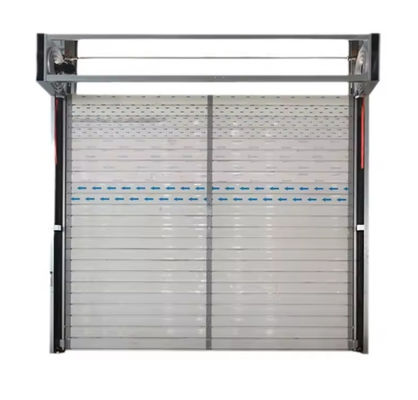 Aluminium snelheidsspiraaldeur met PLC-besturingssysteem 0,75 kW motorvermogen