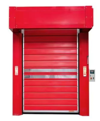 Aluminium snelheidsspiraaldeur met PLC-besturingssysteem 0,75 kW motorvermogen