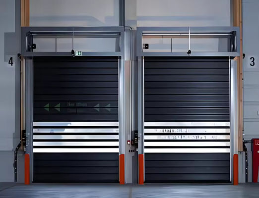 Aluminium snelheidsspiraaldeur met PLC-besturingssysteem 0,75 kW motorvermogen