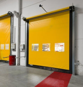 304 roestvrij staal Thermisch geïsoleerde snelheid Rapid Roll Up PVC sluiter deur commercieel snel automatisch