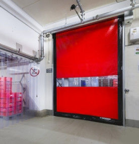 304 roestvrij staal Thermisch geïsoleerde snelheid Rapid Roll Up PVC sluiter deur commercieel snel automatisch