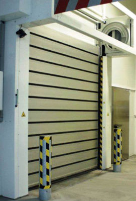 Geïsoleerde weerbestendige poederbedekte stalen overhead sectiedeuren verticale lift industriële deur