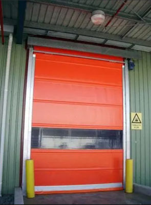 Geïsoleerde snelle oprol metalen deur weerbestendige buitenste sluiterdeur met lage geluidsdruk