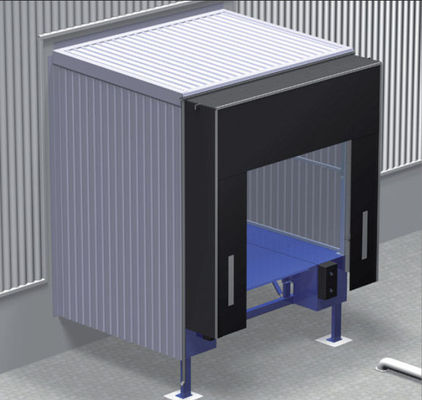 Op maat gemaakt pakhuis PVC gordijncontainer flap terugtrekbaar dokdeurschutter