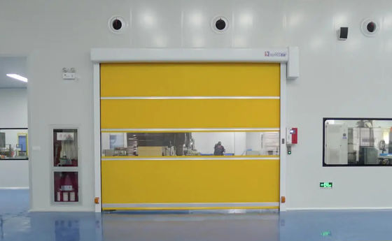 Afstandsbediening Moderne stijl PVC snelle sluiter deur met thermische isolatie