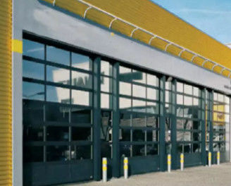 Waterdicht Klasse 3 sectioneel garagedeur Aluminium legering Zwarte poedercoating