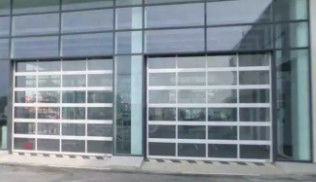 Waterdicht Klasse 3 Modern ontwerp geluidsdicht Aluminium legering Glas sectioneel Garagedeur