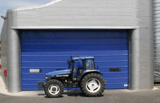Hoge veiligheid Aanpassing Hoog snelheid PVC Roll Up Rapid Shutter Door 304 roestvrij staal