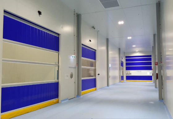 Geluidsdichte snelle roldeuren met thermische isolatie magazijn snelle reparatie hoge snelheid rits PVC deur