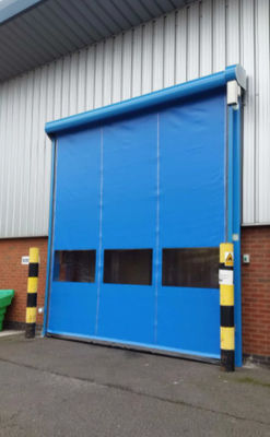 Persoonlijke waterdichte elektrische isolatie hoge snelheid pvc roll up snelle sluiter deur 304 roestvrij staal materiaal voor automatische werking en efficiëntie