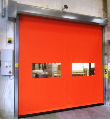 Persoonlijke waterdichte elektrische isolatie hoge snelheid pvc roll up snelle sluiter deur 304 roestvrij staal materiaal voor automatische werking en efficiëntie