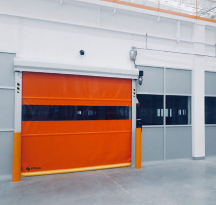 Industrieel PVC High Speed Roll Up Rapid Shutter Door 304 roestvrij staal materiaal laag onderhoudstaal structuurontwerp