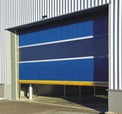 Hoge snelheid PVC Roll Up Rapid Shutter Door 304 roestvrij staal Materiaal Handmatige werking Isolatie