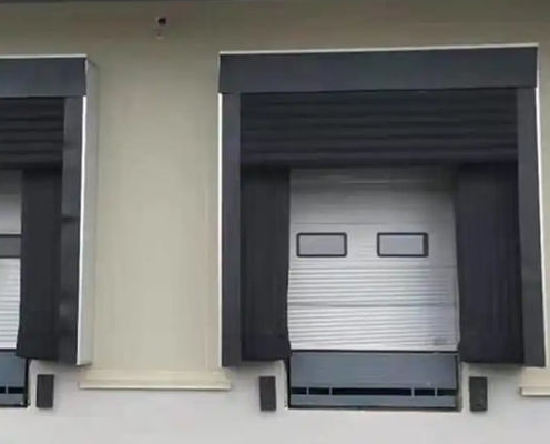 Industrieel zachtzijdig mechanisch duurzaam stof PVC aangepast kleurverstelbaar laadsysteem Dockdoor Shelter voor vrachtwagens