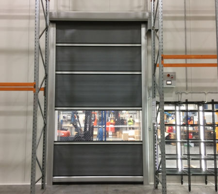 Langdurig Modern PVC High Speed Roll Up Rapid Shutter Door 304 Roestvrij staal Materiaal Automatische opslag PVC Bevroren koeler deuren