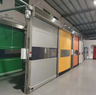 High Speed PVC Roll Up Rapid Shutter Door 304 roestvrij staal Materiaal Ideale oplossing voor geïsoleerde opslagruimten
