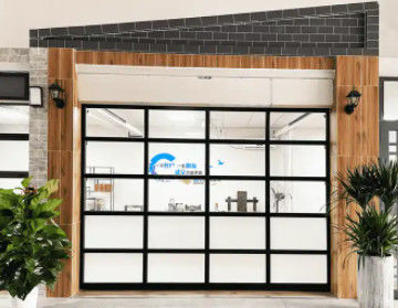 Waterdichtheid Klasse 3 Doorzichtig glazen gedeeltelijke garagedeur geluidsvrij