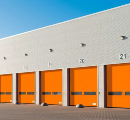 Op maat gemaakt High Speed PVC Roll Up Rapid Shutter Zipper Door 304 roestvrij staal materiaal voor veiligheid