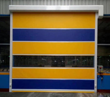 Gemakkelijk te installeren PVC High Speed Roll Up Rapid Shutter Door 304 Roestvrij staal Modern Design Zipper