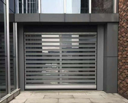Hoge veiligheidsefficiëntie Aluminium doorzichtige hoge snelheid spiraaldeur met 220V/50HZ stroomtoevoer
