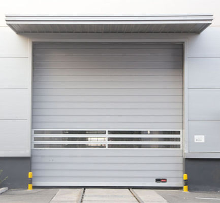 Efficiëntie Veiligheid Efficiëntie Windweerstand ≤2,0KN/m2 Openingssnelheid 0,8m/s Aluminium Transparent High Speed Spiral Door